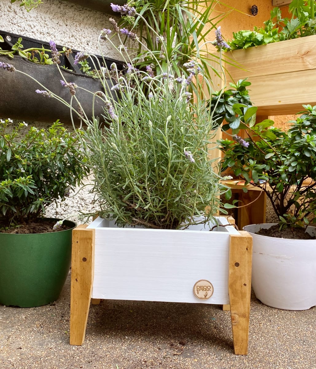 Jardinera Huerto 40X26X32Cm Blanca5