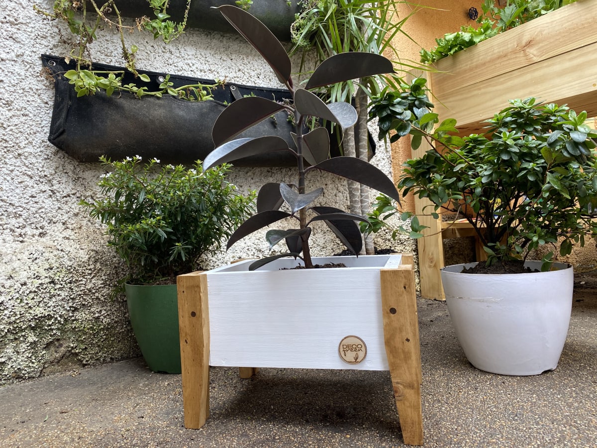 Jardinera Huerto 40X26X32Cm Blanca2