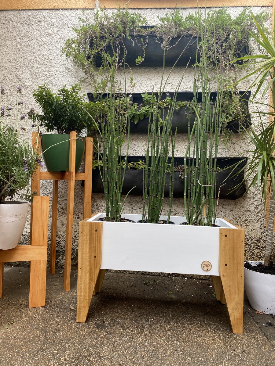Jardinera Huerto 60X30X32 Blanca3