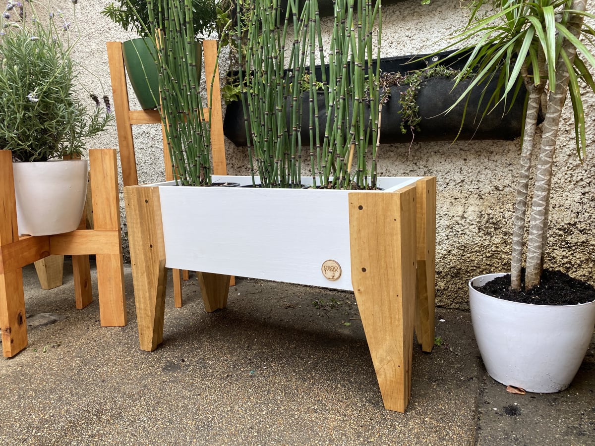 Jardinera Huerto 60X30X32 Blanca4