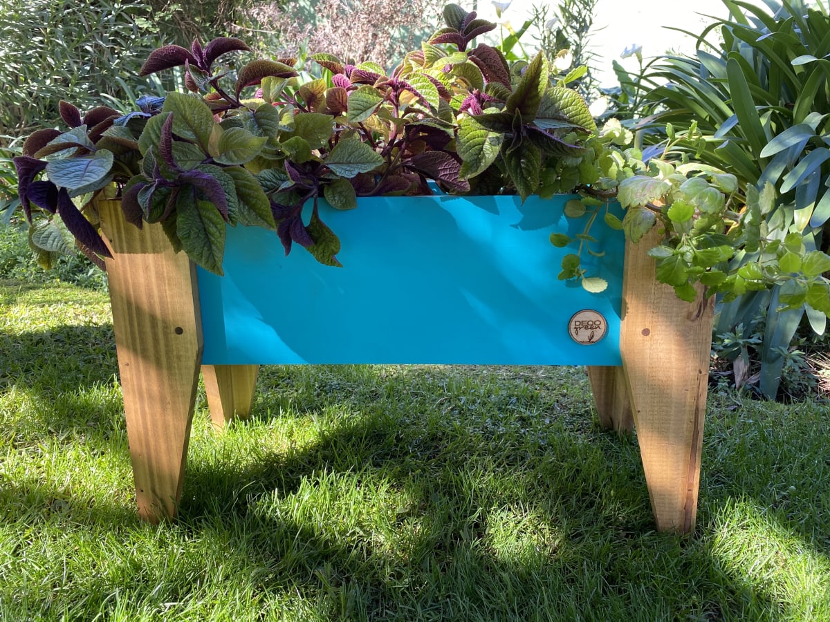 Jardinera Huerto 60X30X32 Turquesa1