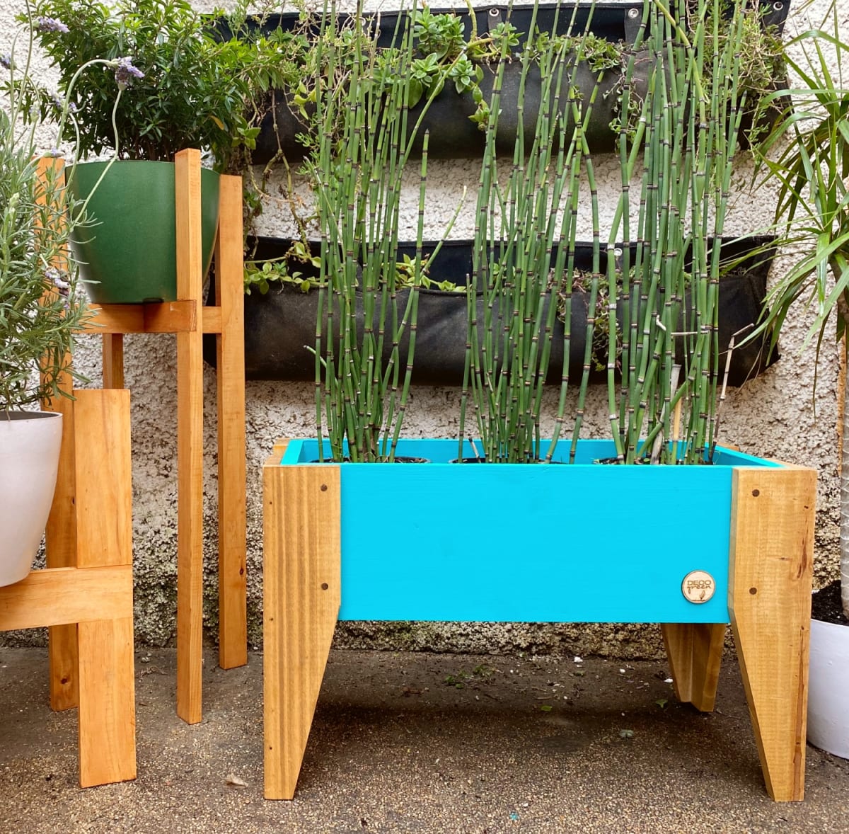 Jardinera Huerto 60X30X32 Turquesa4