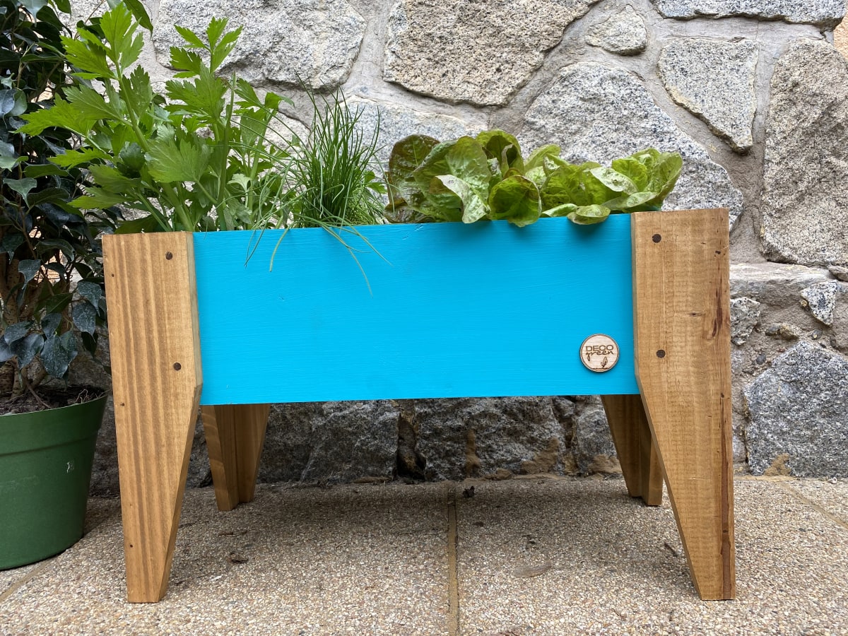 Jardinera Huerto 60X30X32 Turquesa5