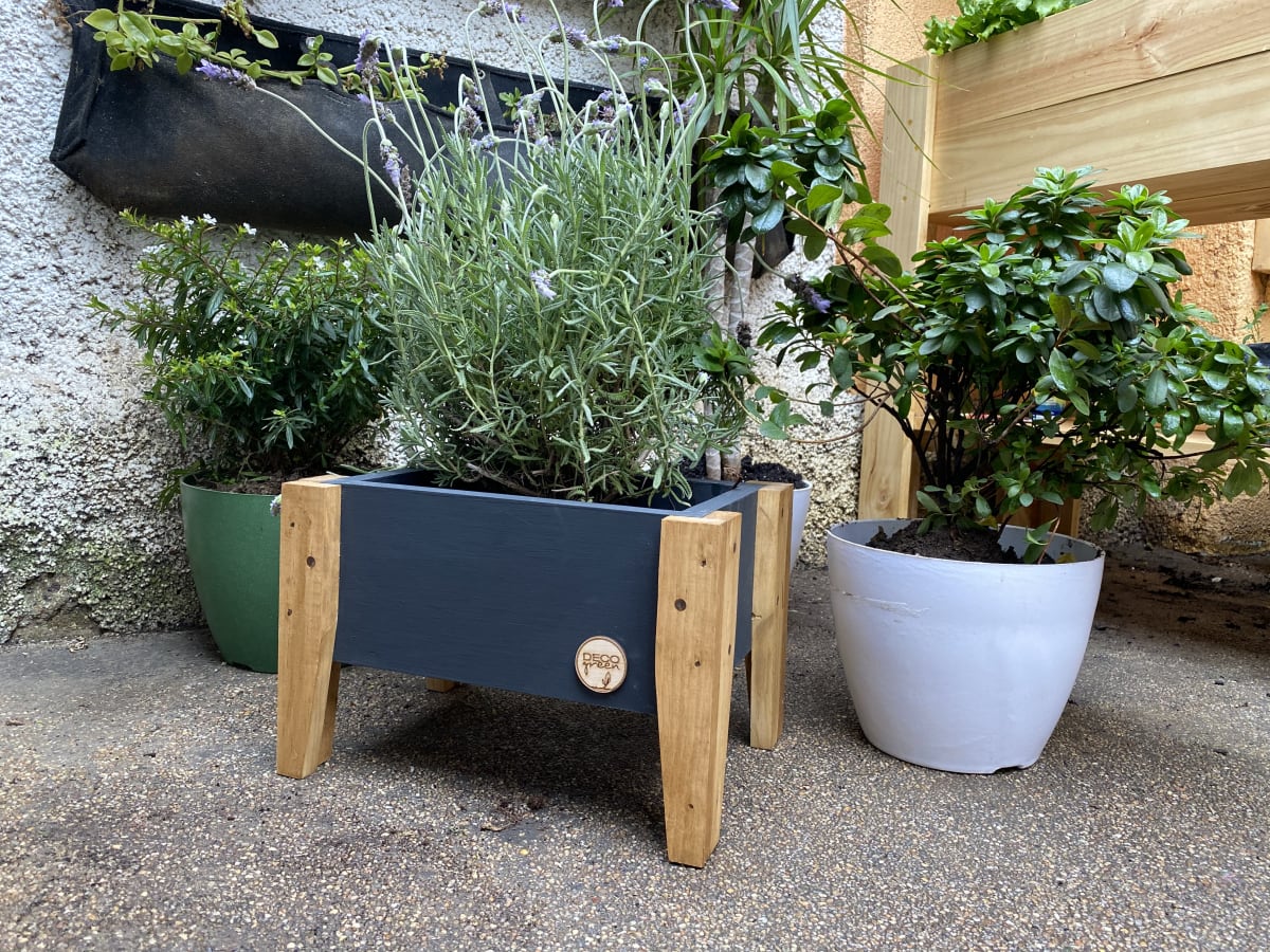 Jardinera Huerto 40X26X32Cm Grafito1