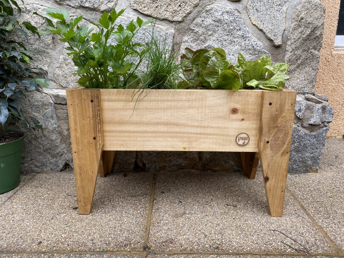Jardinera Huerto 60X30X32 Natural1