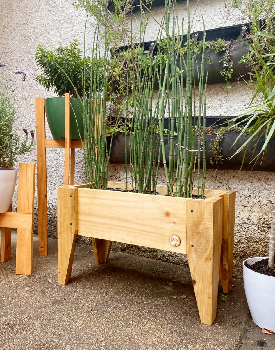 Jardinera Huerto 60X30X32 Natural7