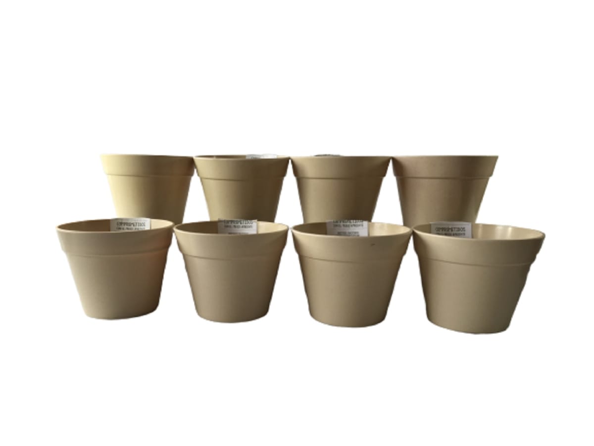 Set 8 Maceteros Bios Redondos 8 Blanco 13,7x13,7x10 cm1