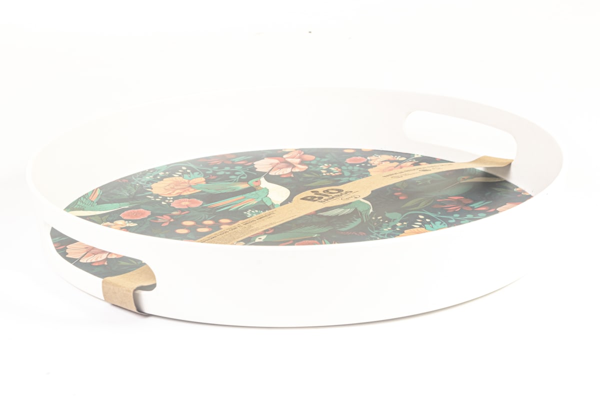 Bandeja Redonda Biobamboo 34 cm Bird2
