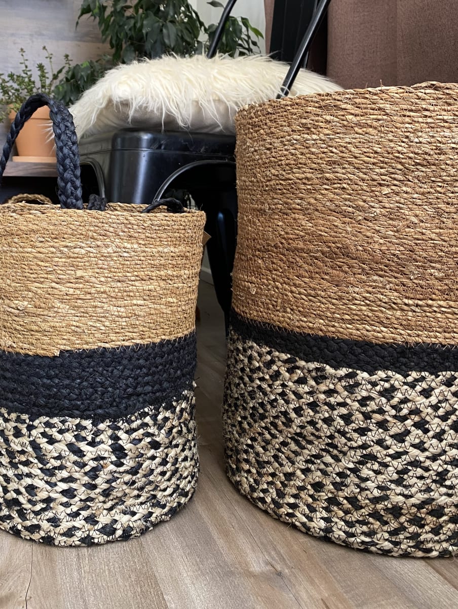 Set De 2 Cestos Bengala S22x22x34cm +M28x28x38cm6