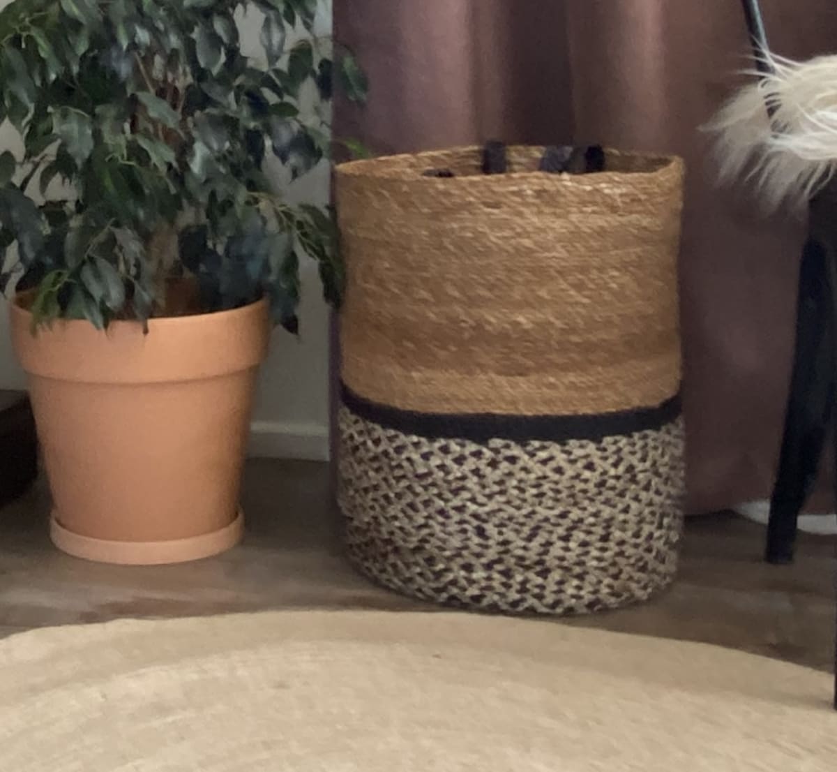Set De 2 Cestos Bengala M28x28x38cm +L33x33x45cm6