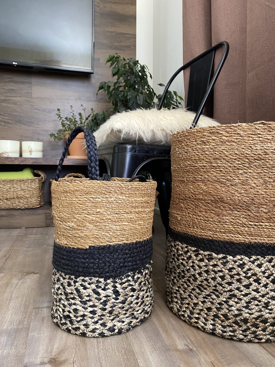 Set De 2 Cestos Bengala S22x22x34cm +L33x33x45cm7