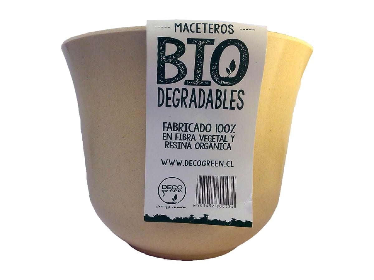 Set 6 Macetero Bios Curvo 3 Blanco, 3 Turquesa 16,5x16,5x13 cm3