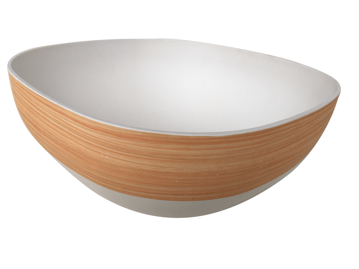 Bowl Biobamboo Cuadrado Madera 28X11 Cm2