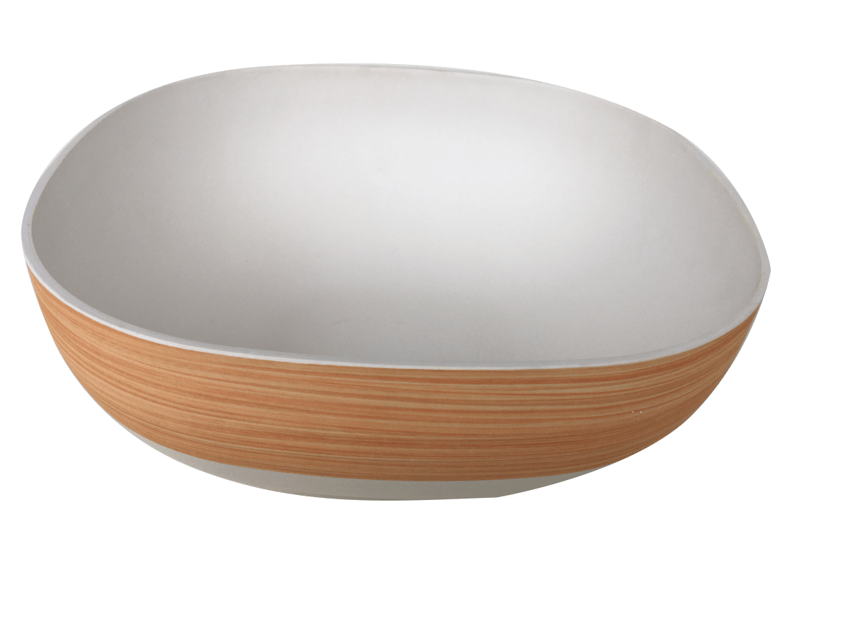 Bowl Biobamboo Cuadrado Madera 28X11 Cm3