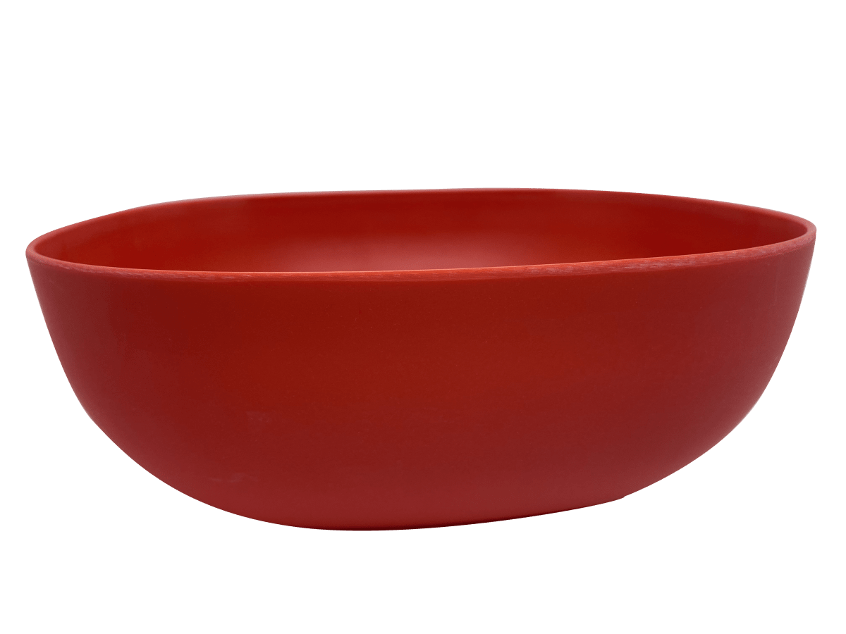 Bowl Biobamboo Cuadrado Rojo 20X8 Cm1