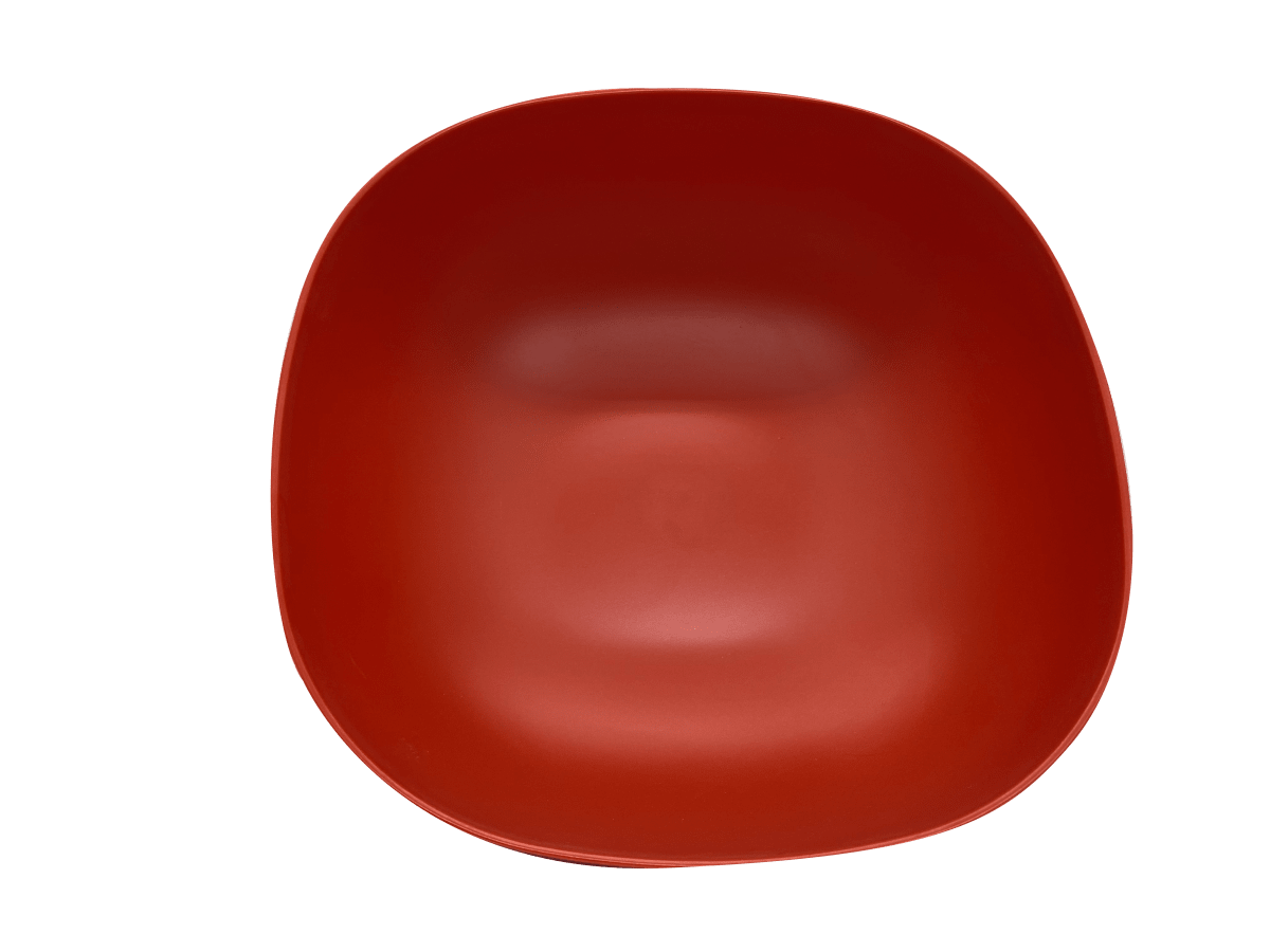 Bowl Biobamboo Cuadrado Rojo 20X8 Cm2