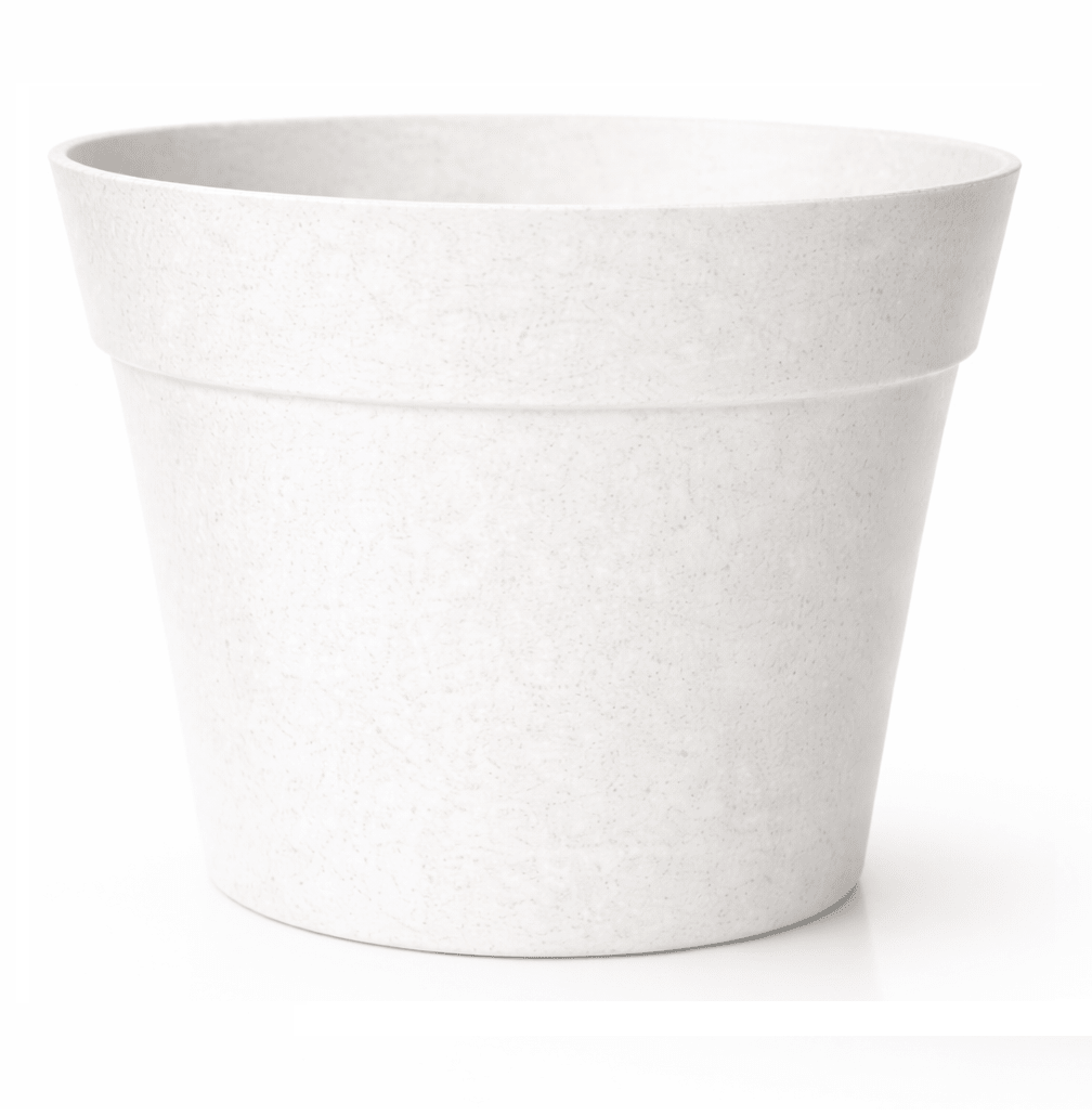 Set de Macetero con Plato Clásico Blanco 25x25x17 cm8