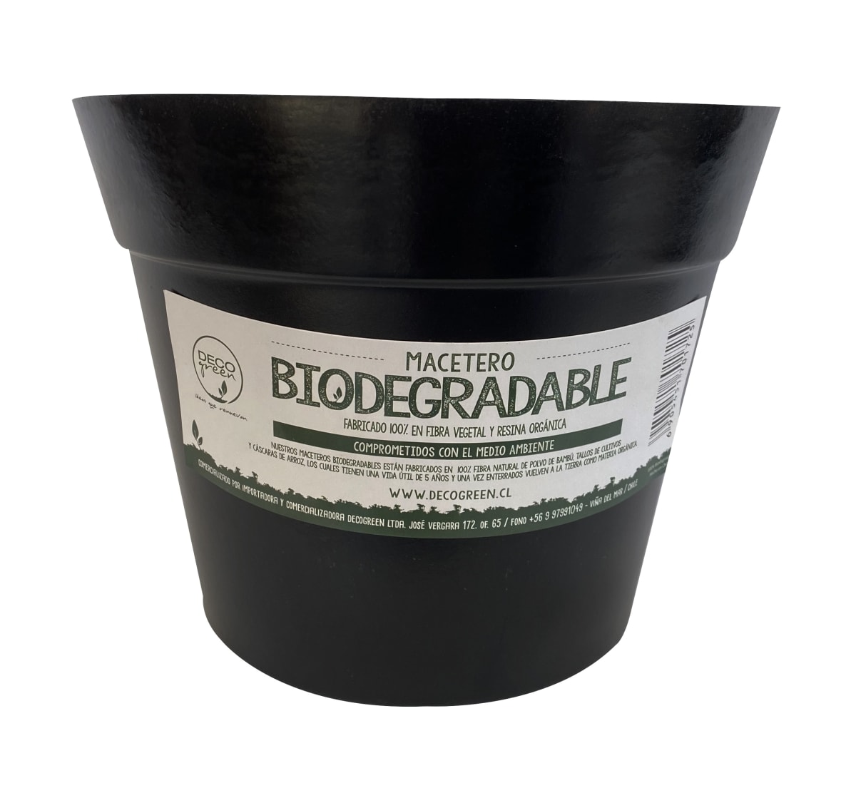 Set 4 Maceteros Biodegradables Clásico 2 blanco 2 negro4