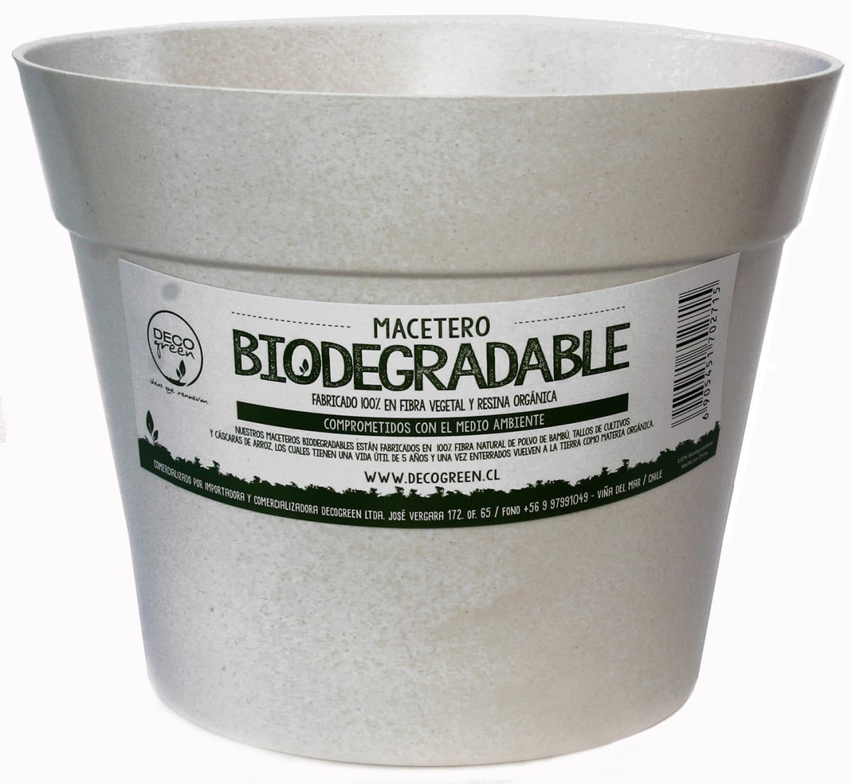 Set 4 Maceteros Biodegradables Clásico 2 blanco 2 negro2