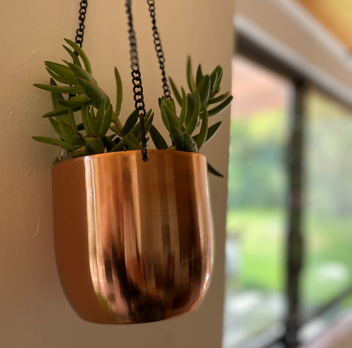 Macetero Colgante Cobre 15x15x13cm3