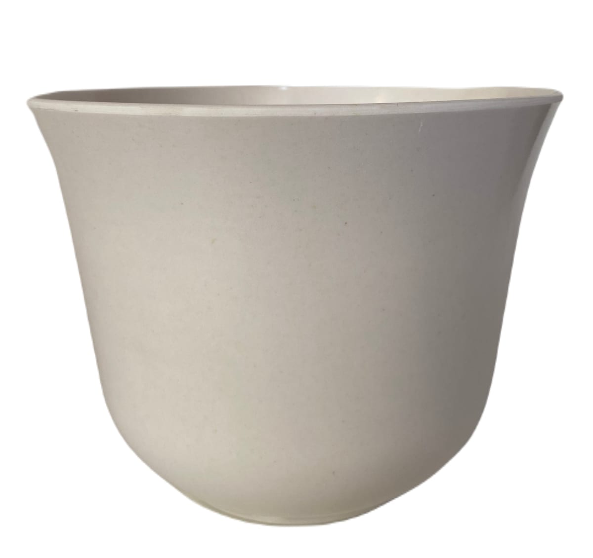 Set De 2 Macetero Bio Bamboo Curvo Blanco 16,5x16,5x13 cm3