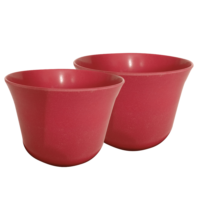 Set De 2 Macetero Bio Bamboo Curvo Purpura 16,5x16,5x13 cm1