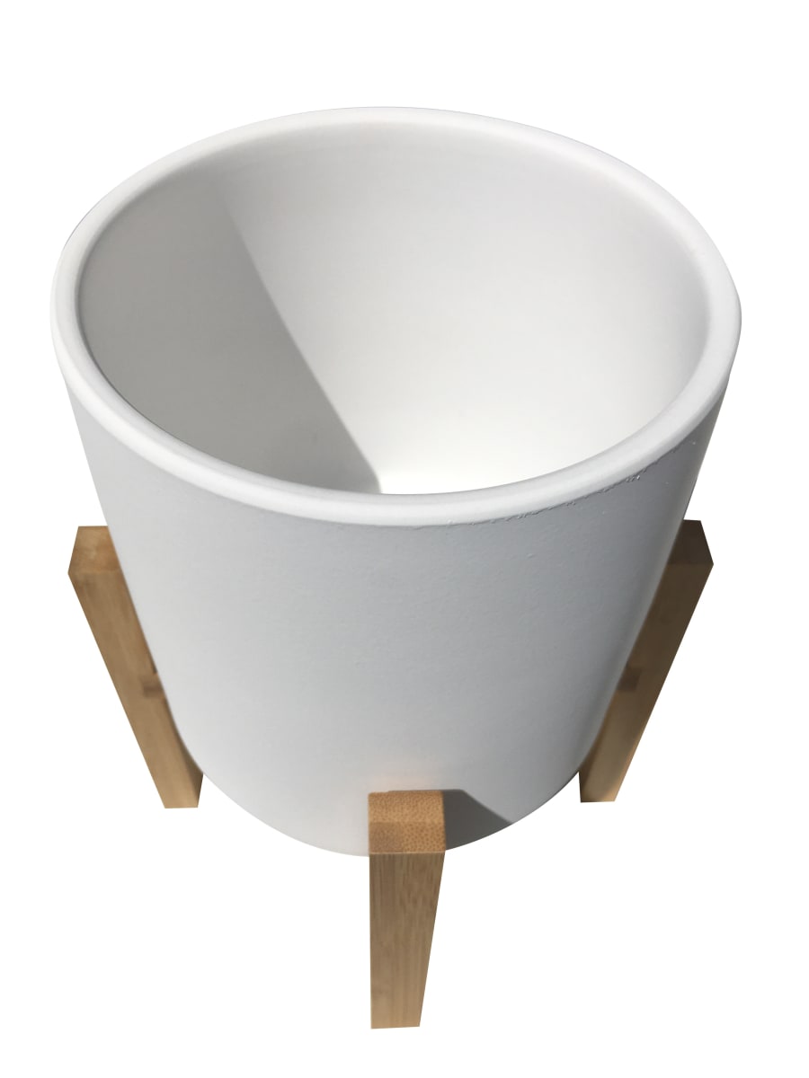 Macetero Terracota Pedestal Crema3