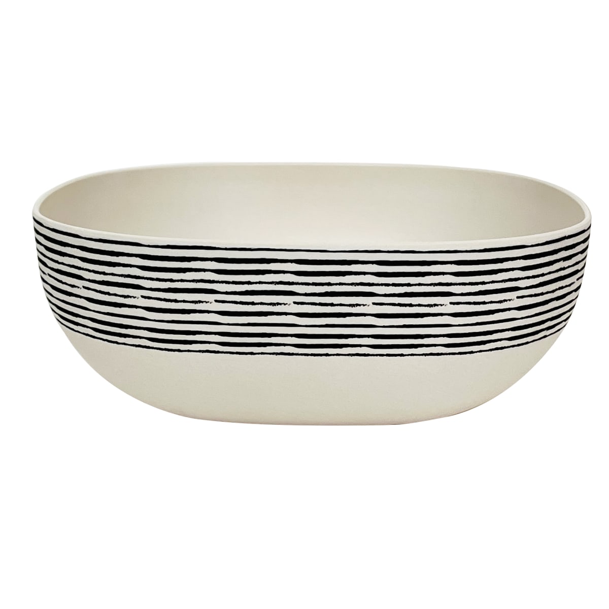 Bowl Biobamboo Cuadrado Rayas 20X8 Cm1