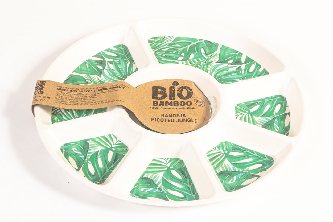Bandeja Picoteo Biobamboo Jungle 16,5X7 Cm3