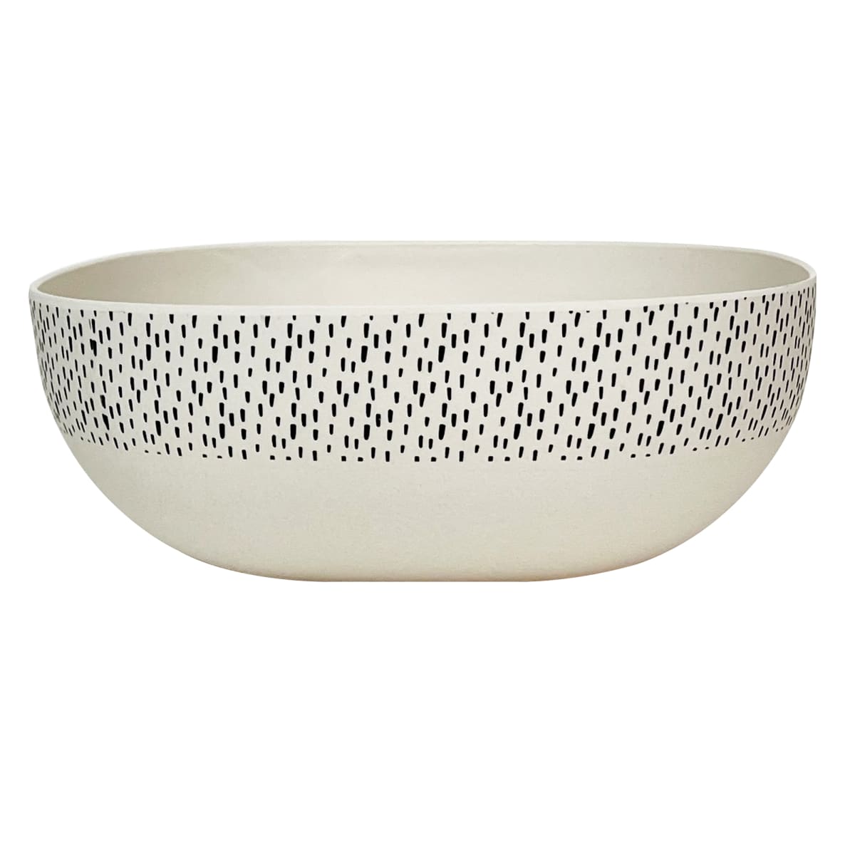 Bowl Biobamboo Cuadrado Puntos 20X8 Cm1