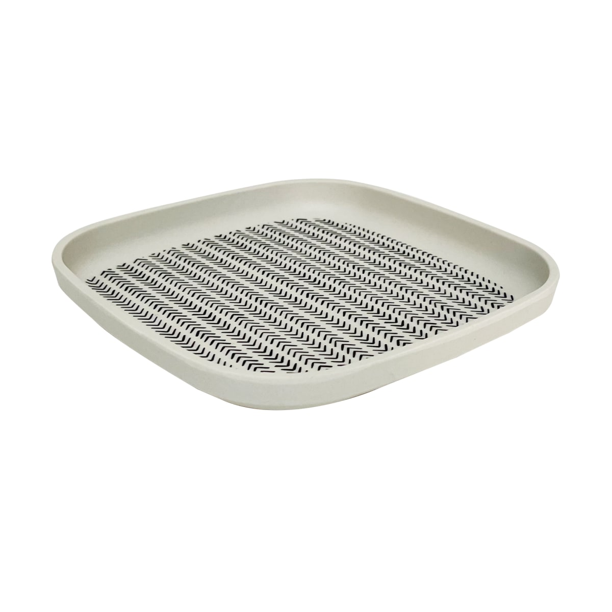 Plato Biobamboo Cuadrado Flechas 18X18 Cm1