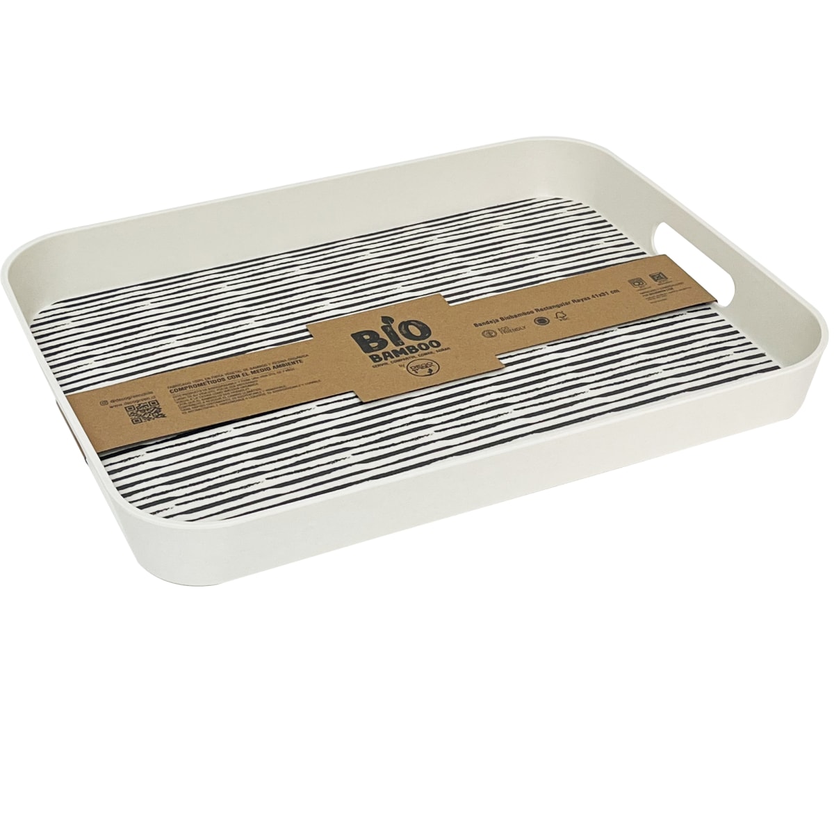 Bandeja Bio Rectangular Rayas 41X31 Cm1