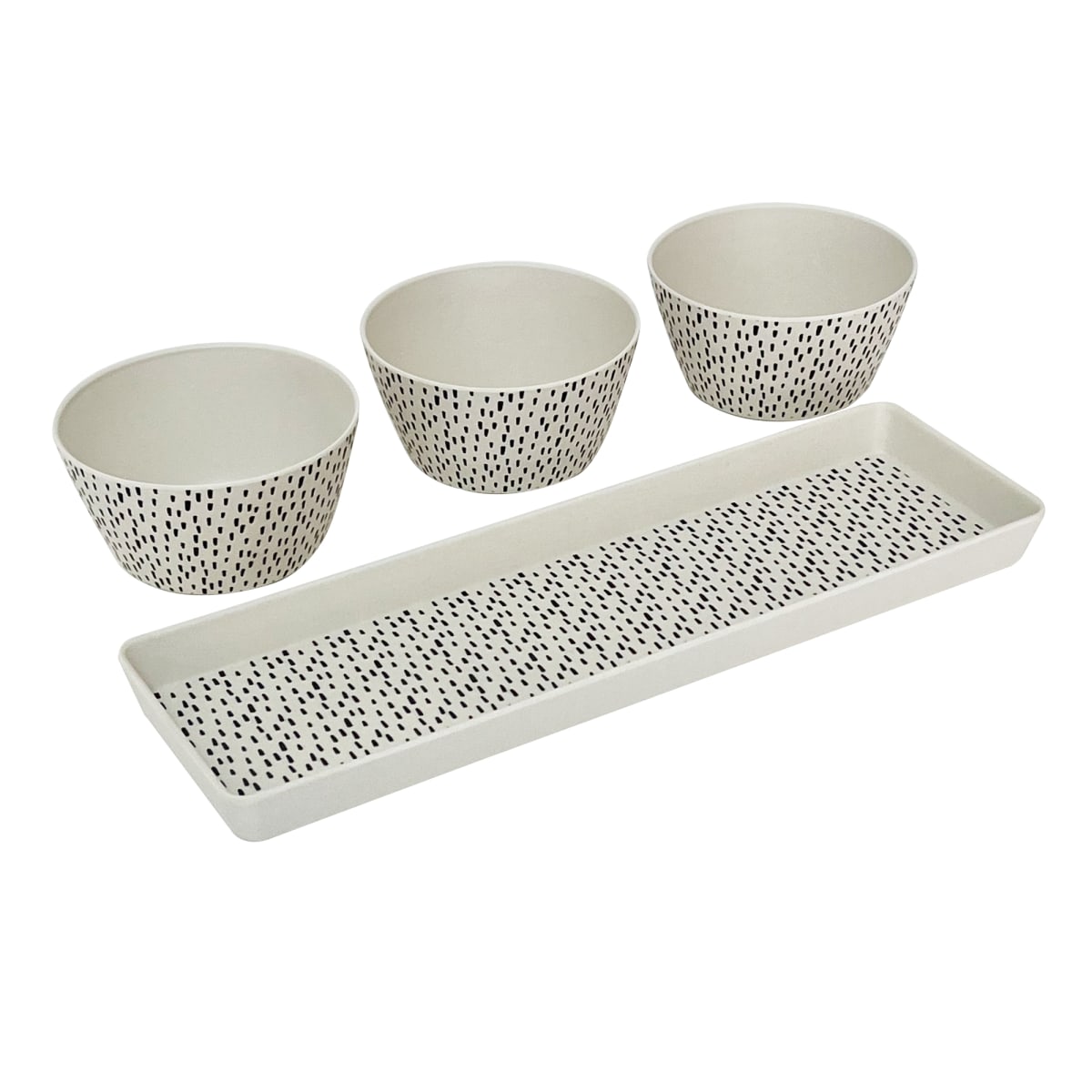 Set 3 Bowls Con Bandeja Puntos1