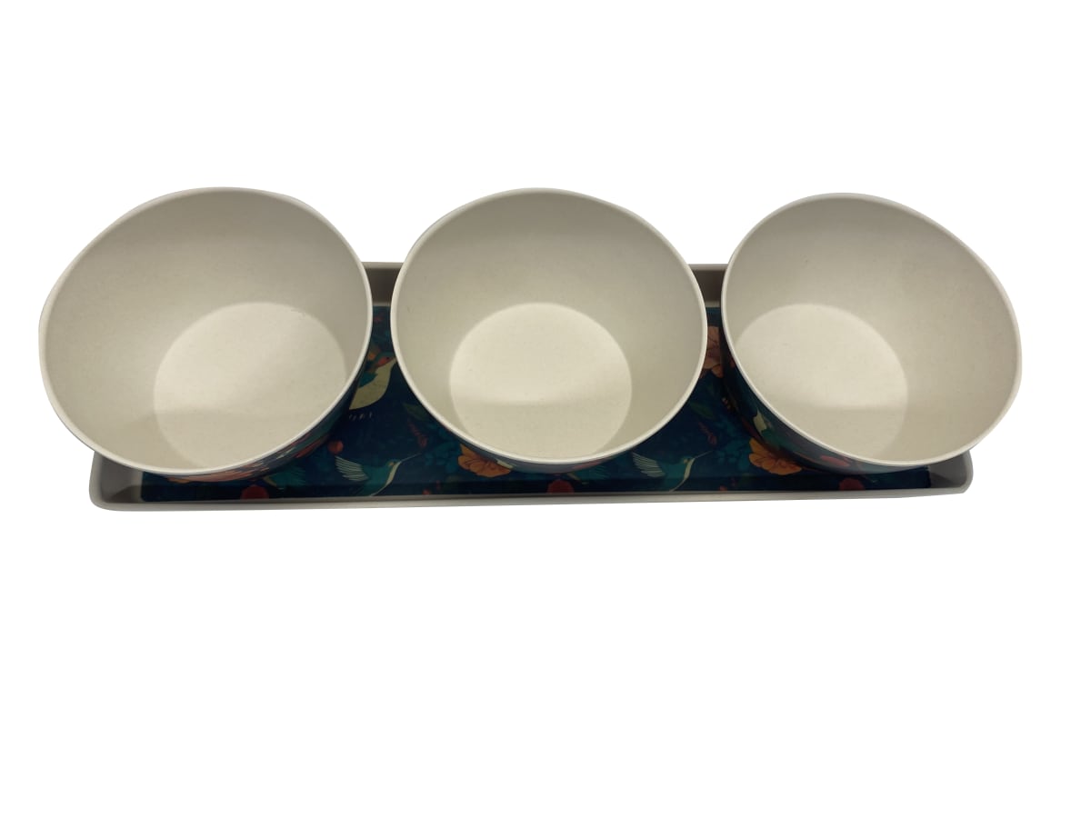 Set 3 Bowls Con Bandeja Bird2