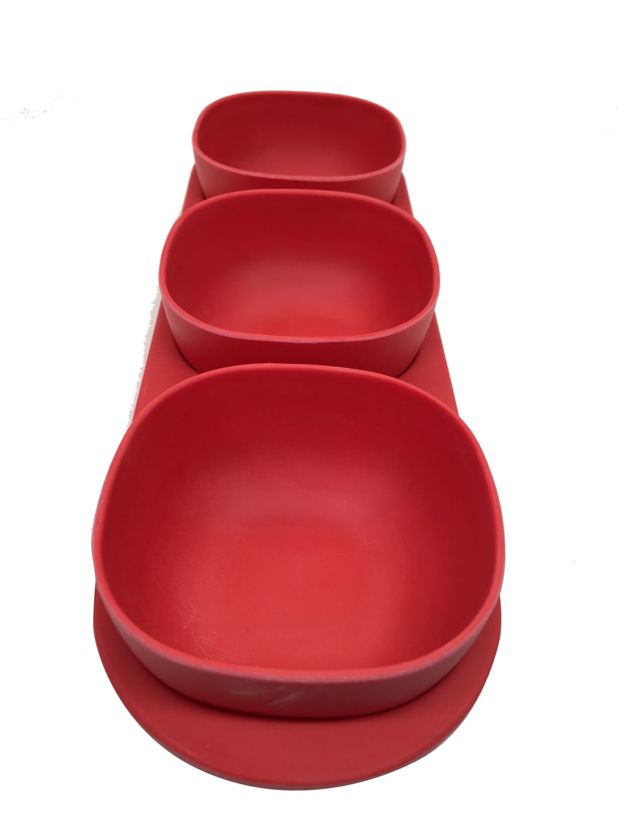 Snack Con 3 Divisiones Rojo6