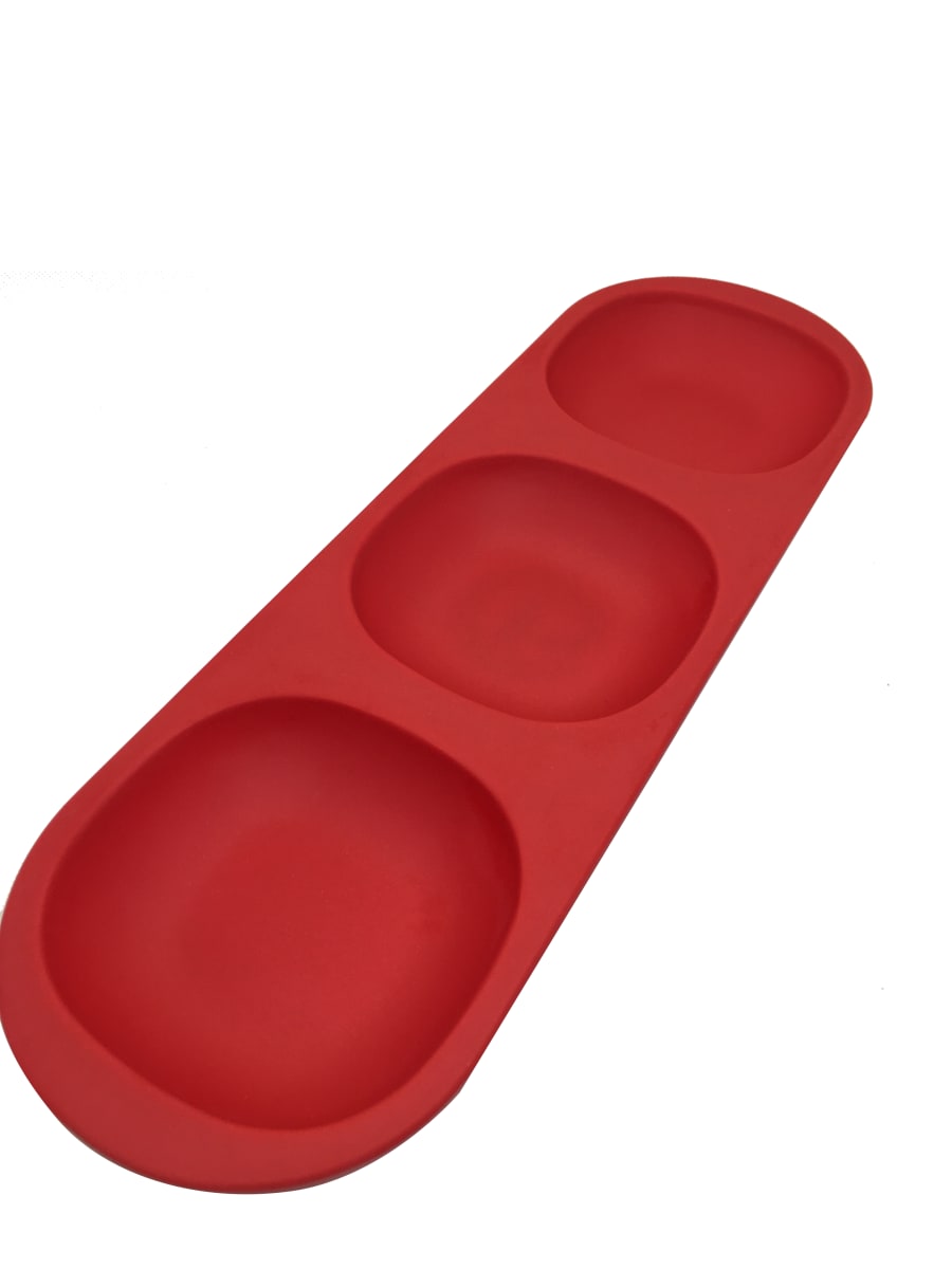 Snack Con 3 Divisiones Rojo8
