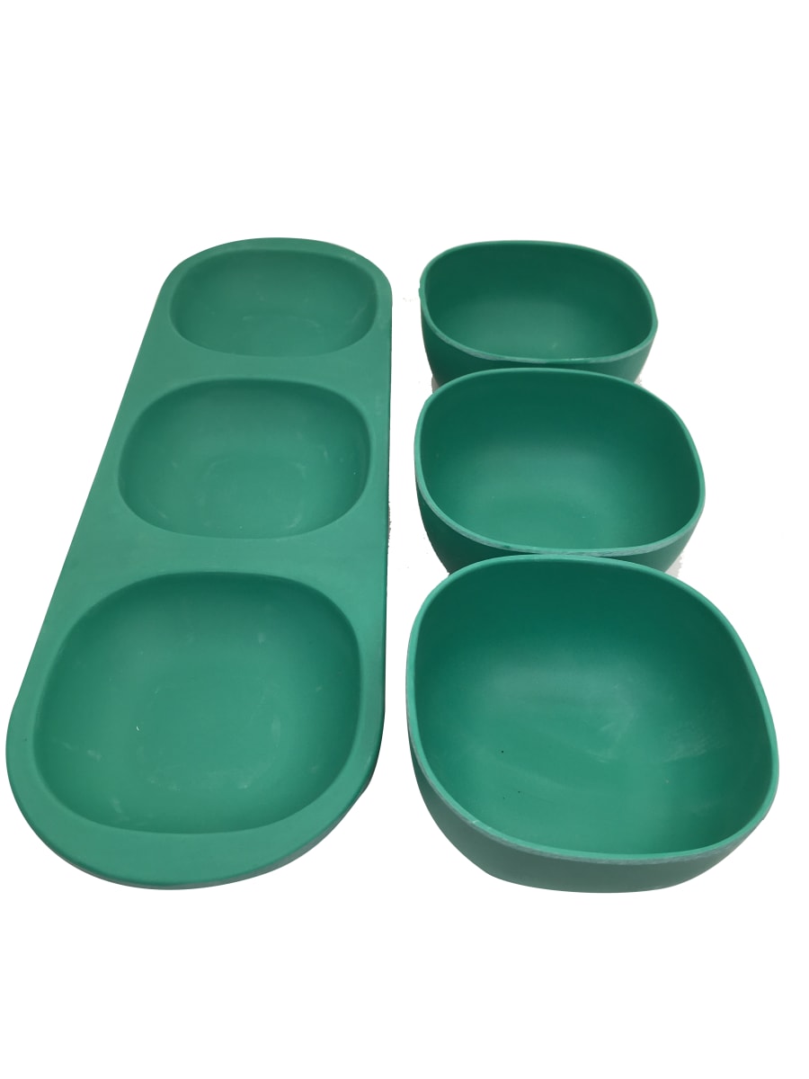 Snack Con 3 Divisiones Verde6