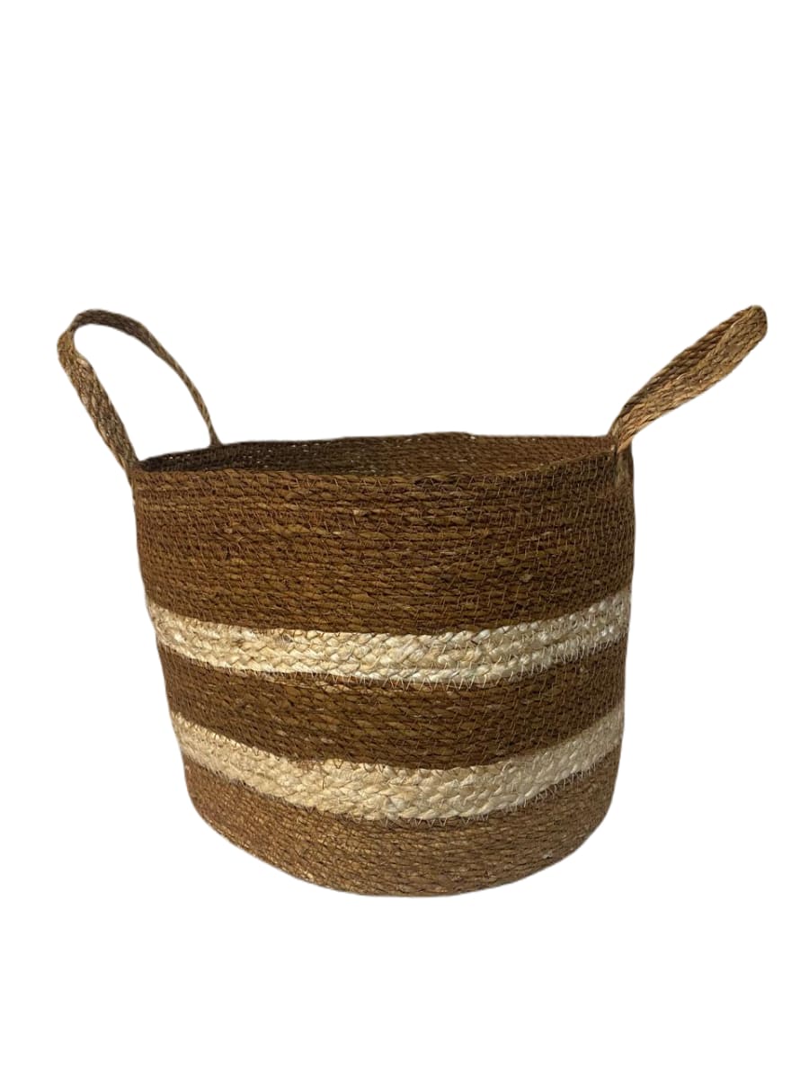 Cesto Bicolor Con Asas Vishnu 28X26 Cm1