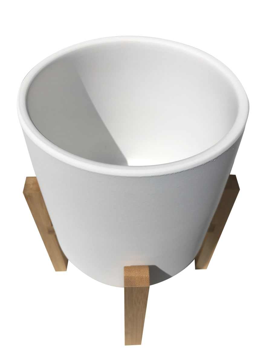Macetero Terracota Pedestal Crema6