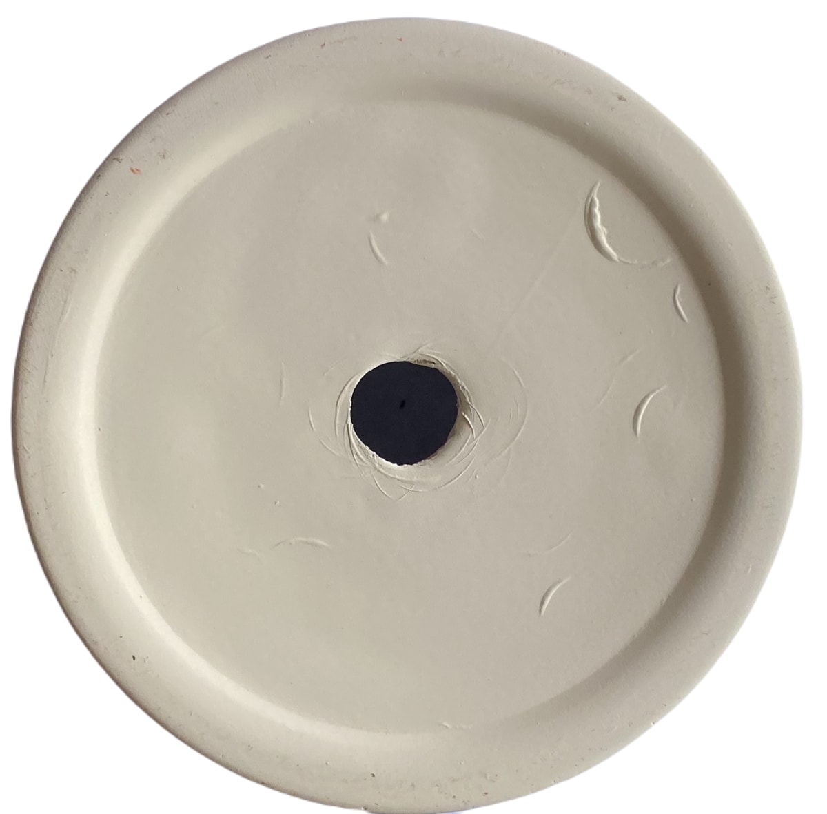 Maceteros Cilindro Con Plato Dorado Crema L4