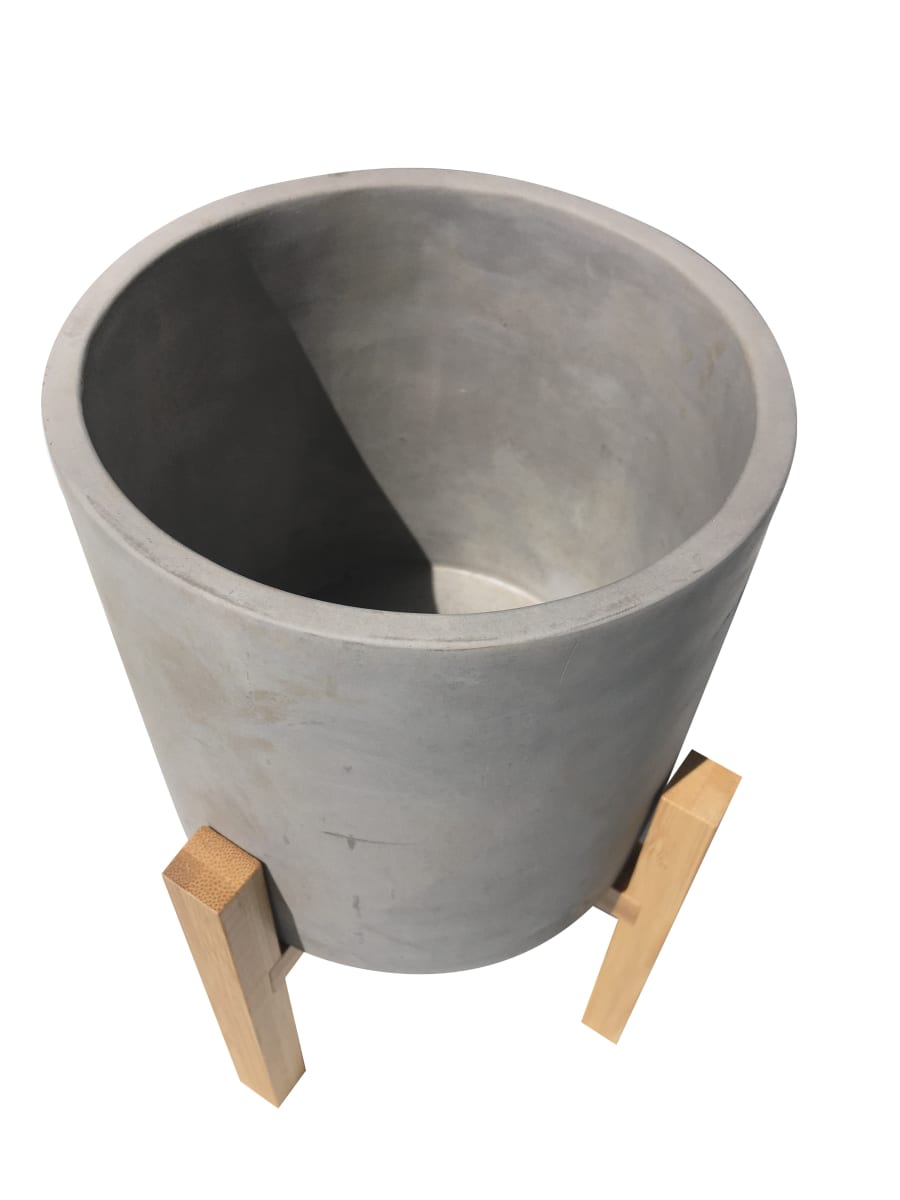 Macetero Pedestal Cemento13