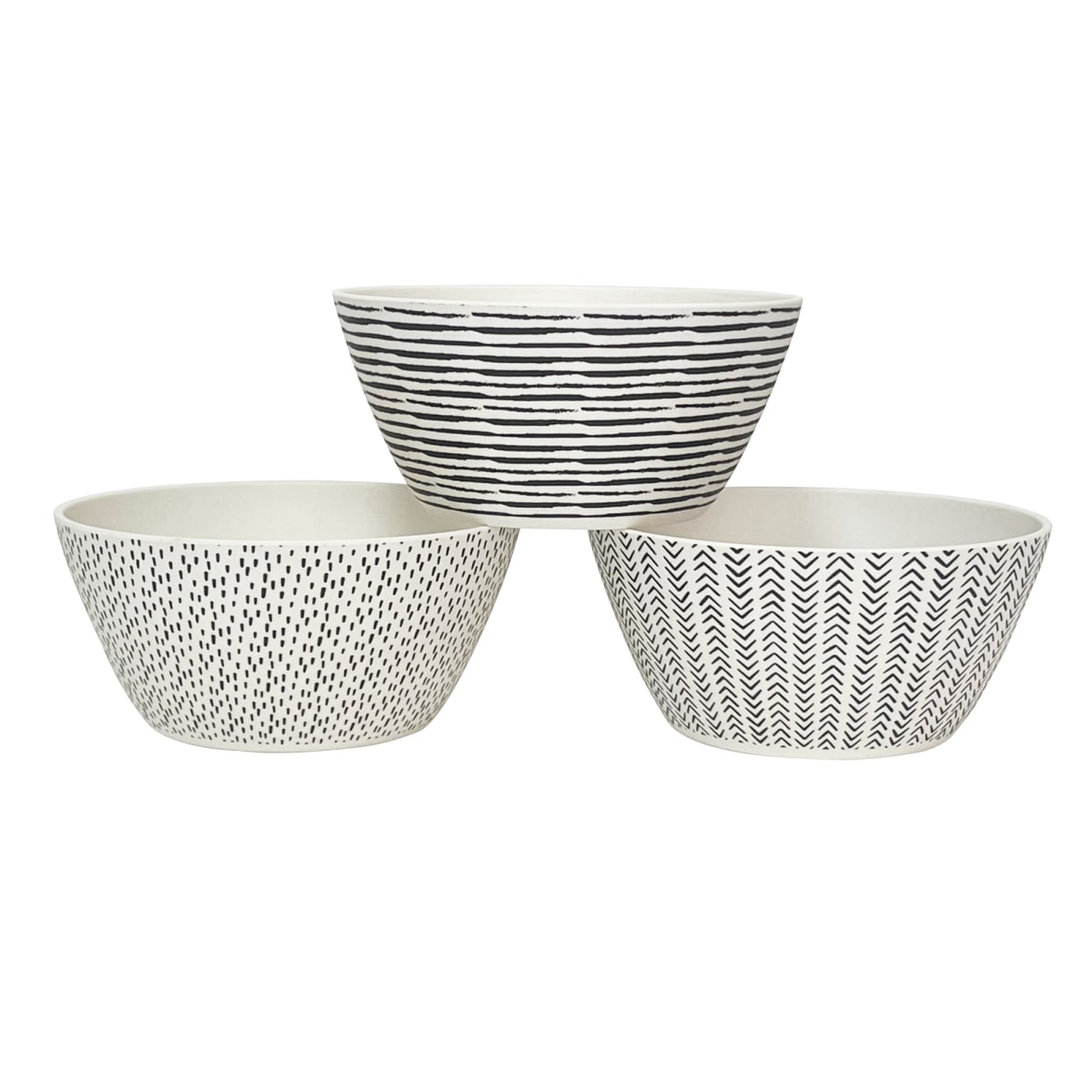 Bowl Redondo Biobamboo Puntos 15X7 Cm2