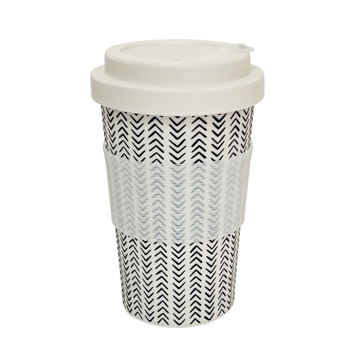 Mug Con Tapa De Silicona Biobamboo Flechas3