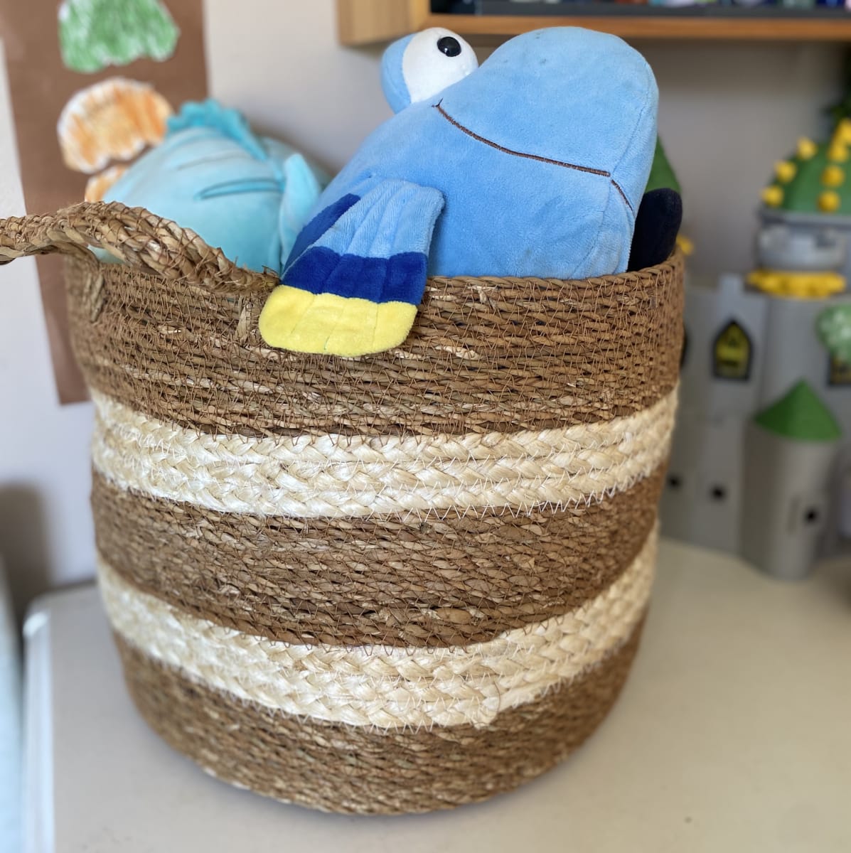 Cesto Bicolor Con Asas Vishnu 28X26 Cm3