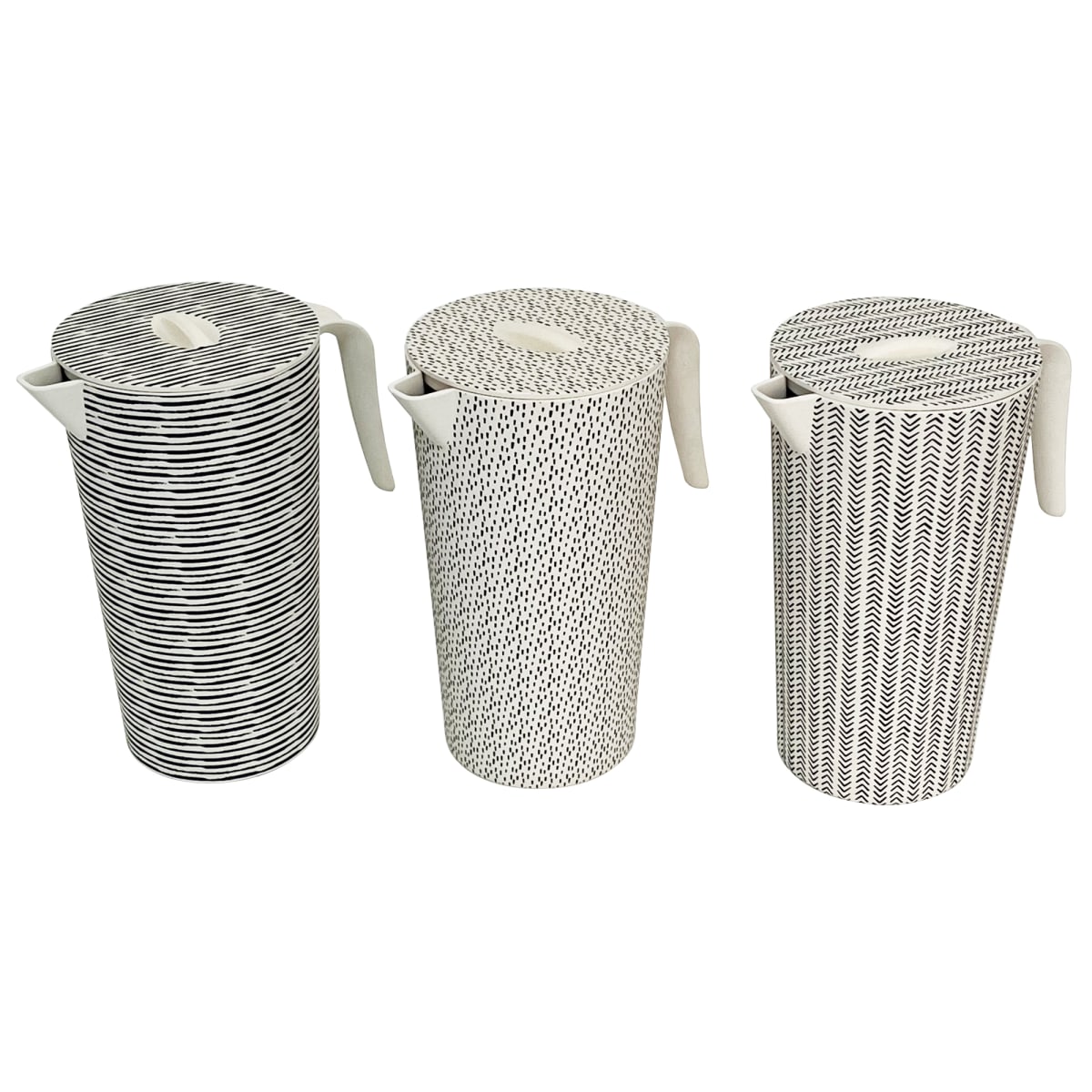 Jarron Biobamboo Redondo Rayas 1,4 L3