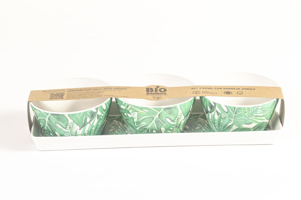 Set 3 Bowls Con Bandeja Jungle4