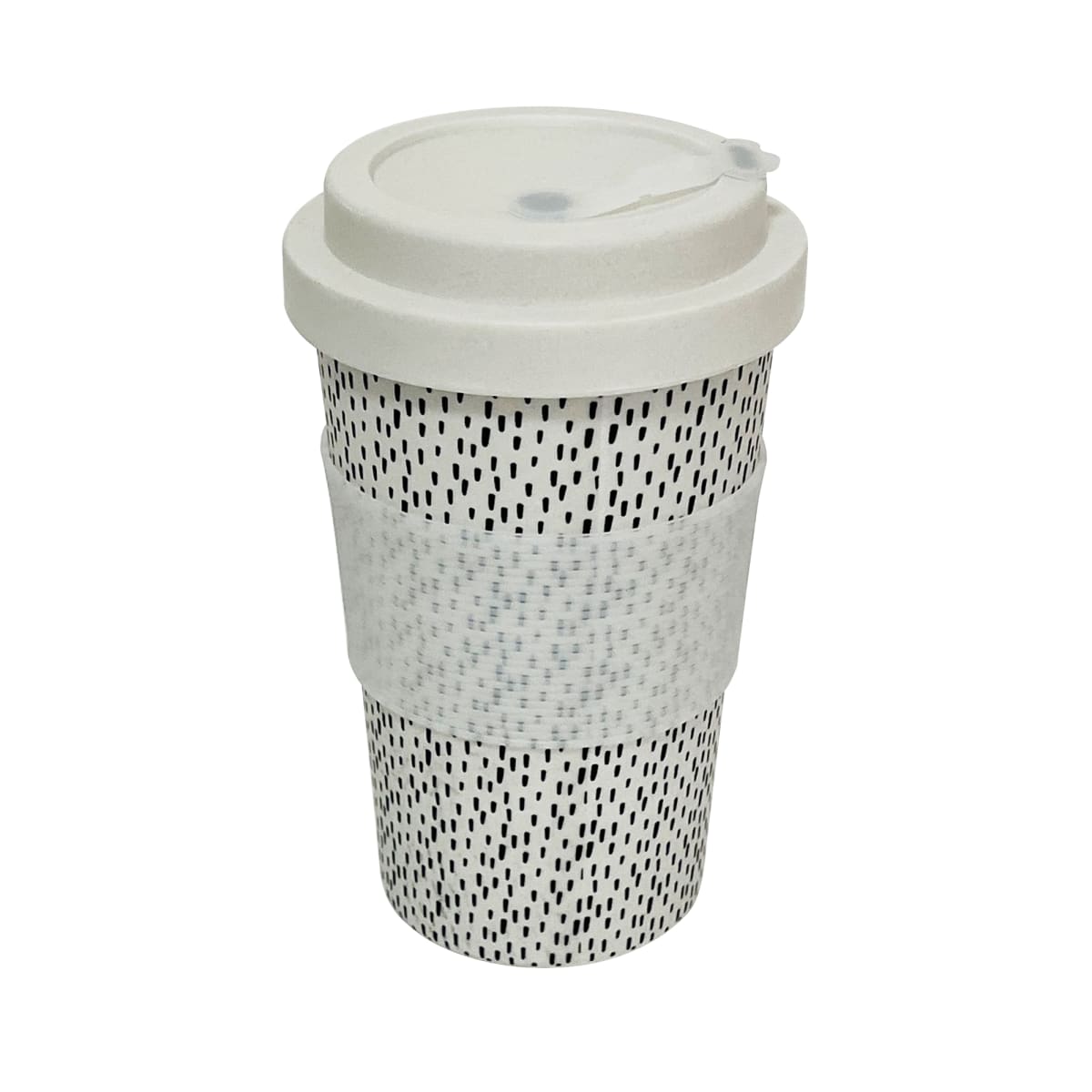 Mug Con Tapa De Silicona Biobamboo puntos3
