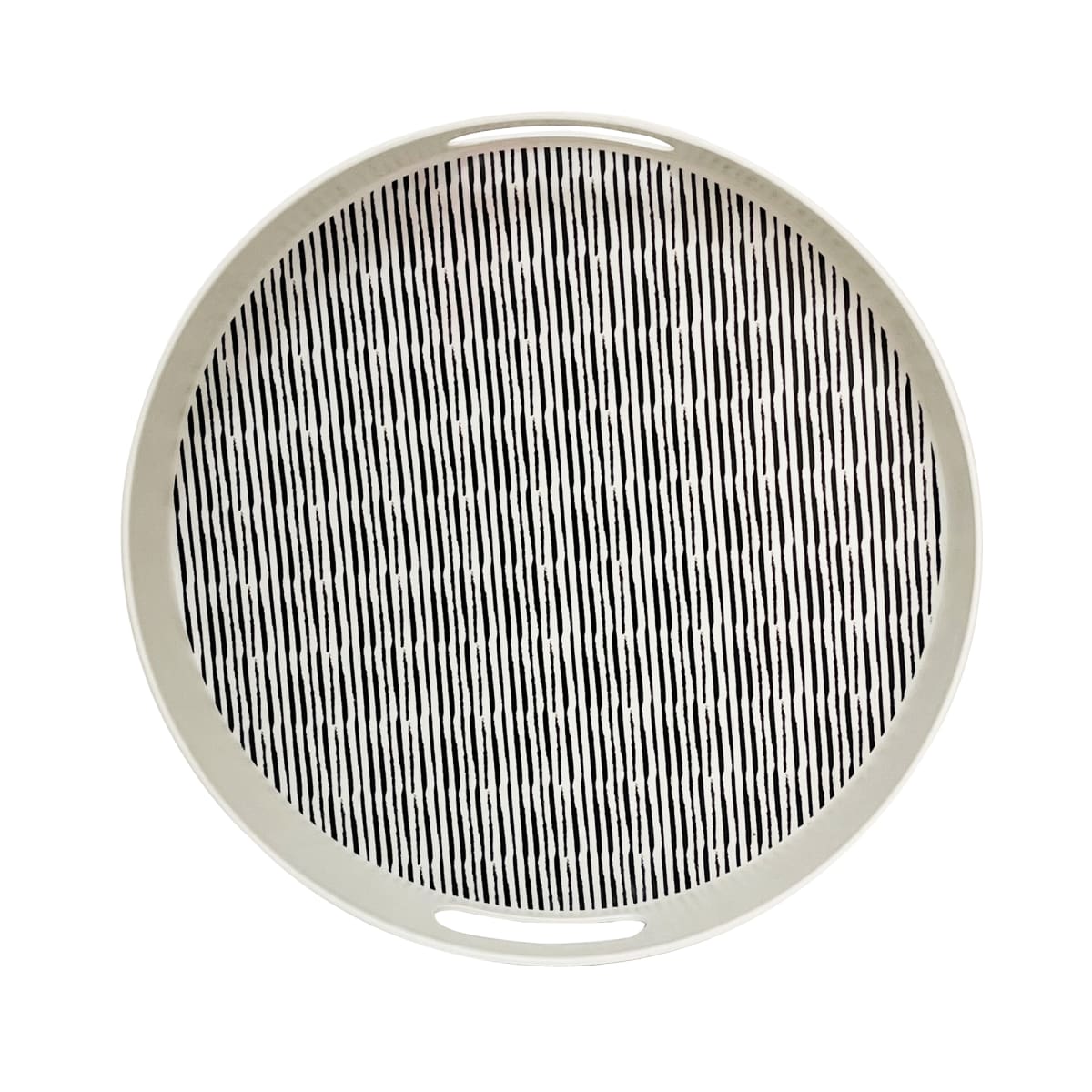 Bandeja Biobamboo Redonda Rayas 30Cm2