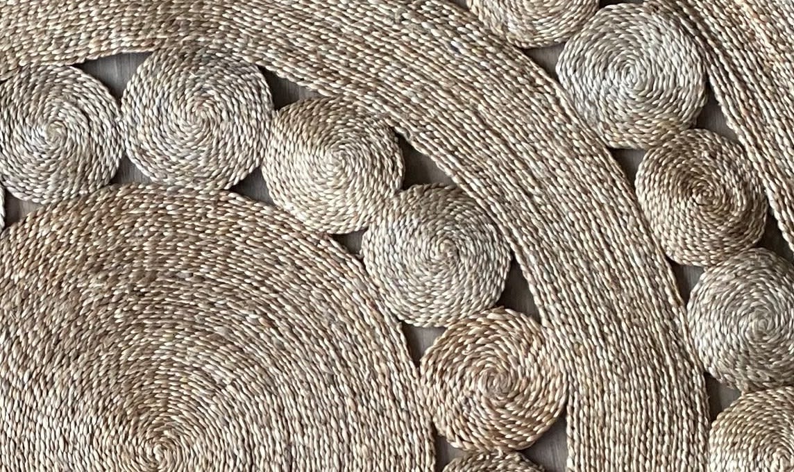 Alfombra Redonda Yute 122 Cm Delhi4