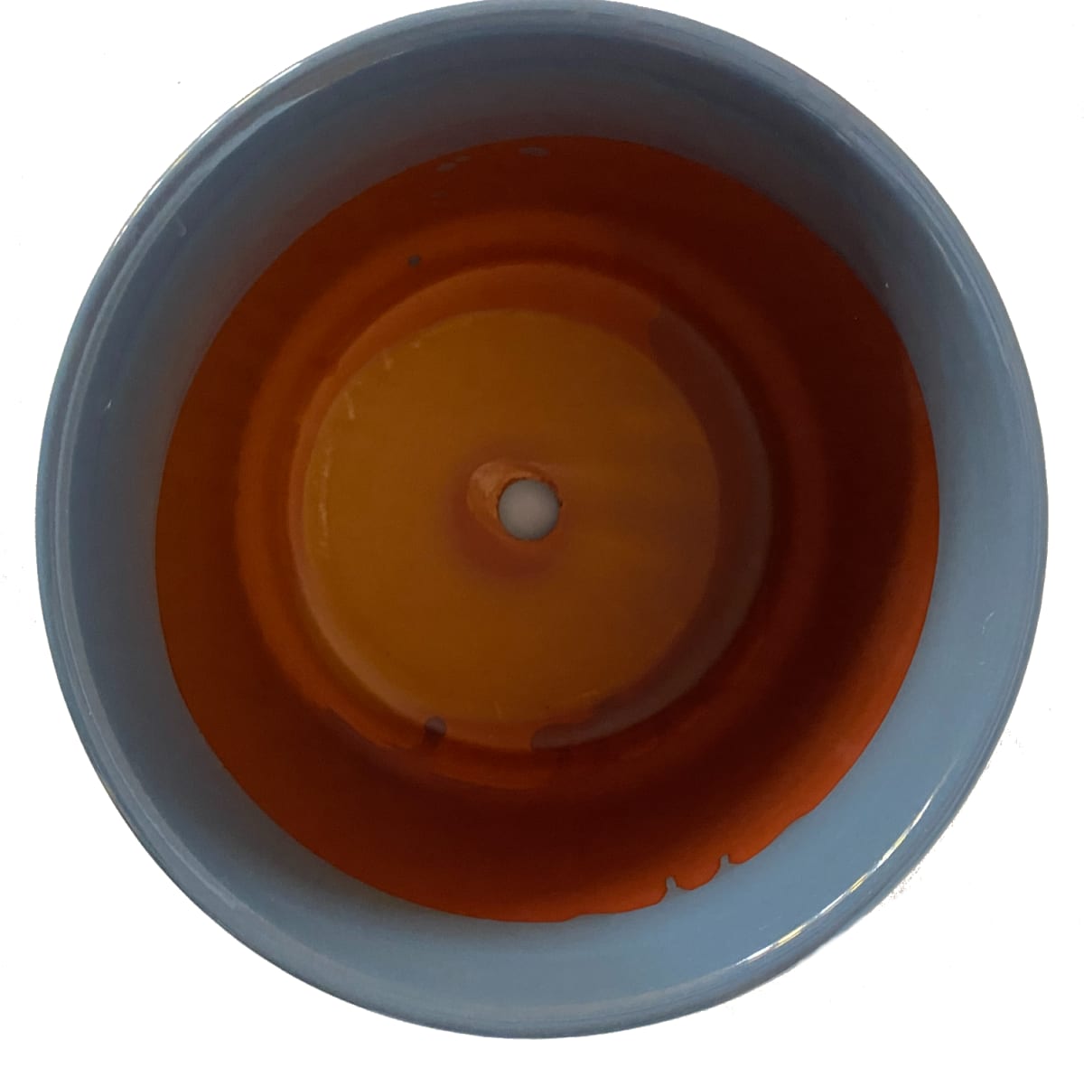 Macetero Enlozado Azul  17x152